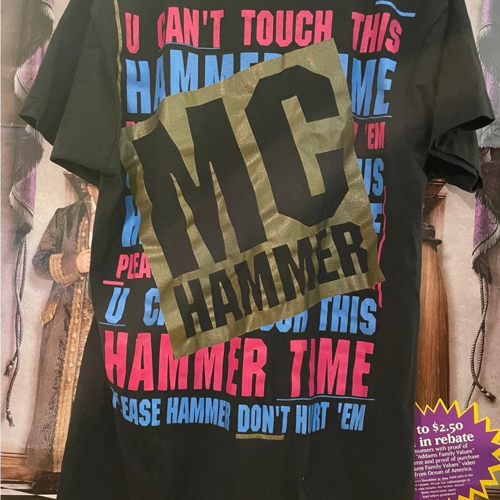 vintage mf hammer graphic tshirt AOP 1990 size xl - Picture 8 of 8